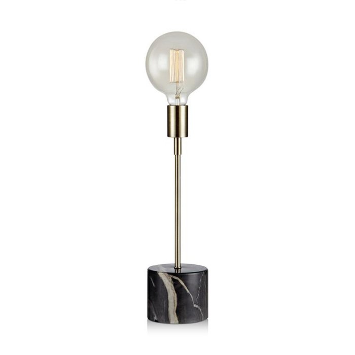 Настольная лампа Marble Top Black Tall Латунь Черный Настольная лампа Marble Top Black Tall Латунь Черный в Челябинске | Loft Concept