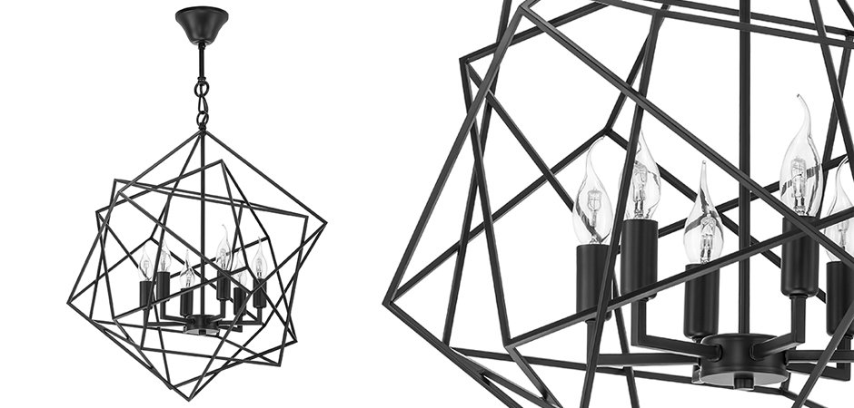 Люстра CUBIST Chandelier Black Люстра CUBIST Chandelier Black - Loft-Concept в Челябинске