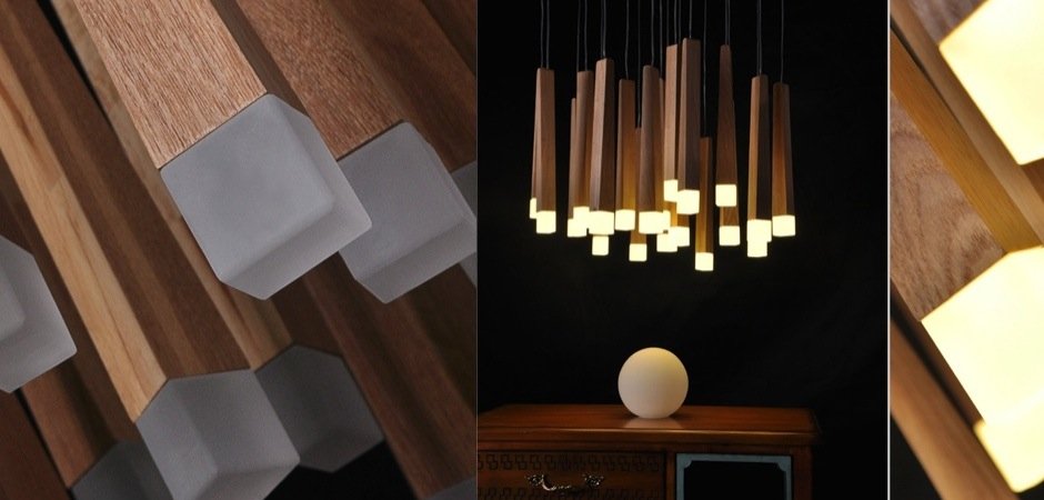Люстра Wooden Glowworm Round Люстра Wooden Glowworm Round - Loft-Concept в Челябинске