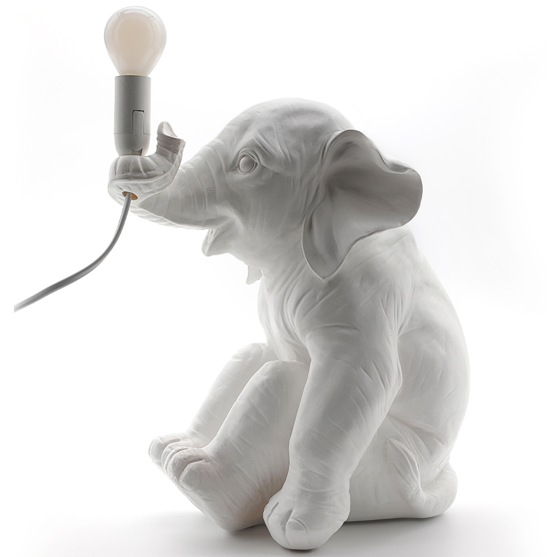 Настольная лампа Table Lamp Elephant Белый Настольная лампа Table Lamp Elephant Белый в Челябинске | Loft Concept