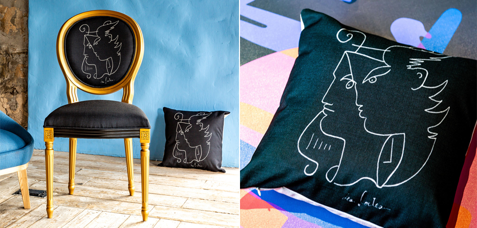 Декоративная подушка White Silhouette Orpheus Pillow Декоративная подушка White Silhouette Orpheus Pillow - Loft-Concept в Челябинске