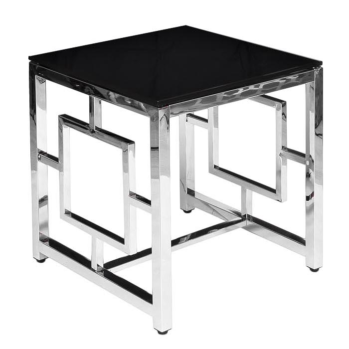 Стол Quadrum Table Хром Глянцевый черный Стол Quadrum Table Хром Глянцевый черный в Челябинске | Loft Concept