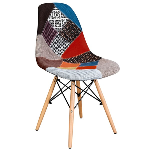 Стул DSW Patchwork Мульти Древесина Стул DSW Patchwork Мульти Древесина в Челябинске | Loft Concept