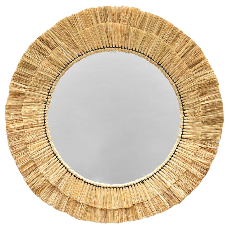 Круглое зеркало с плетеной рамой Jyoti Wicker Mirror Древесина Зеркало Круглое зеркало с плетеной рамой Jyoti Wicker Mirror Древесина Зеркало в Челябинске | Loft Concept