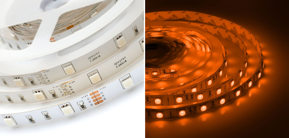 Комплект светодиодной ленты 7,2W/m 30LED/m 3528SMD разноцветный 5M Комплект светодиодной ленты 7,2W/m 30LED/m 3528SMD разноцветный 5M - Loft-Concept в Челябинске