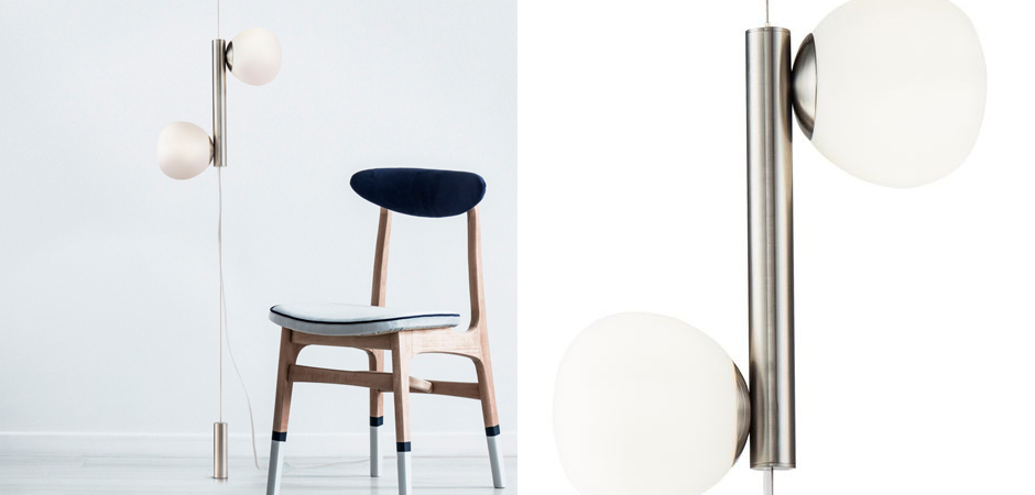 Торшер Tiepolo Ball Floor Lamp Double nickel Торшер Tiepolo Ball Floor Lamp Double nickel - Loft-Concept в Челябинске