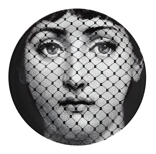 Декоративная тарелка Fornasetti 078 Черный Декоративная тарелка Fornasetti 078 Черный в Челябинске | Loft Concept