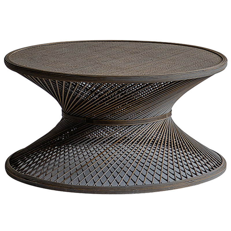 Кофейный стол Zaire Wicker Coffee Table Dark Коричневый Кофейный стол Zaire Wicker Coffee Table Dark Коричневый в Челябинске | Loft Concept