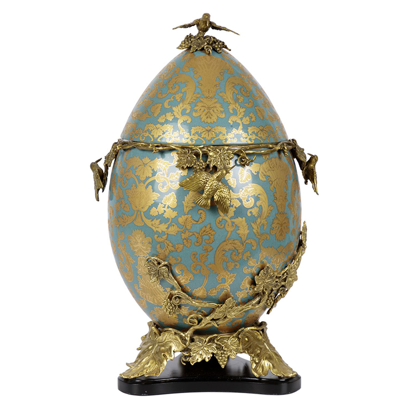 Шкатулка фарфоровая с крышкой с бронзовыми элементами Porcelain & Bronze Серый бетон Золотой Шкатулка фарфоровая с крышкой с бронзовыми элементами Porcelain & Bronze Серый бетон Золотой в Челябинске | Loft Concept