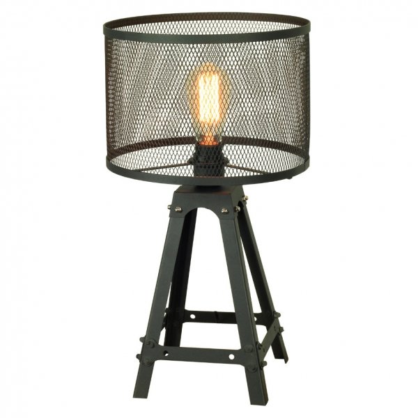 Настольная лампа Radial Cage Table Lamp Черный Настольная лампа Radial Cage Table Lamp Черный в Челябинске | Loft Concept
