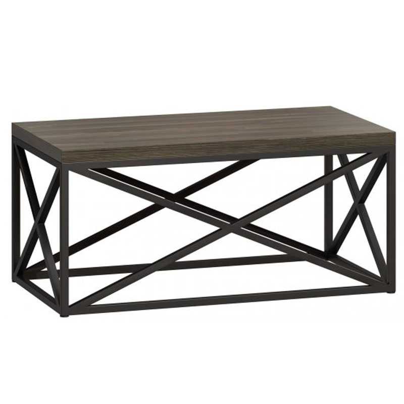 Кофейный стол Industrial Oak Geometric Coffee Table Серый Черный Кофейный стол Industrial Oak Geometric Coffee Table Серый Черный в Челябинске | Loft Concept