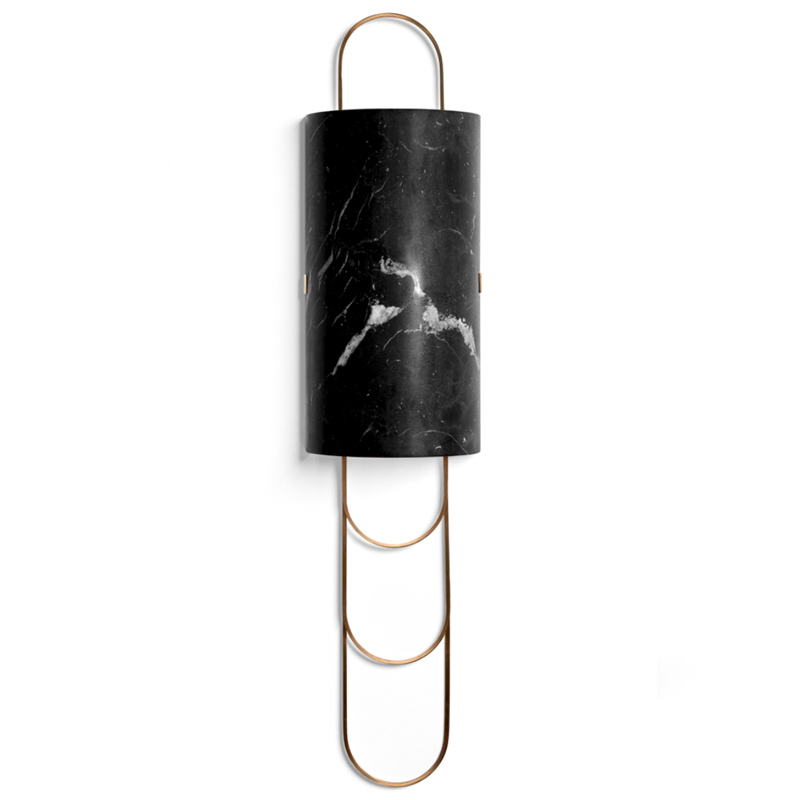 Бра Niagara WALL LAMP Ginger and Jagger Black Латунь Черный Мрамор Nero Бра Niagara WALL LAMP Ginger and Jagger Black Латунь Черный Мрамор Nero в Челябинске | Loft Concept