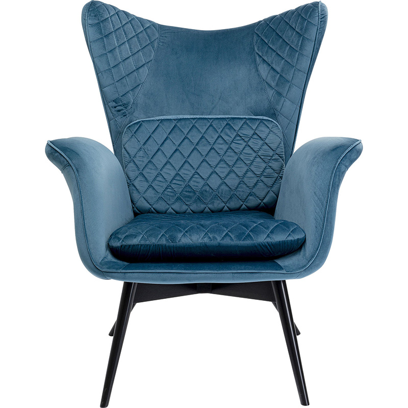 Кресло Blue Velvet Throne Синий Кресло Blue Velvet Throne Синий в Челябинске | Loft Concept