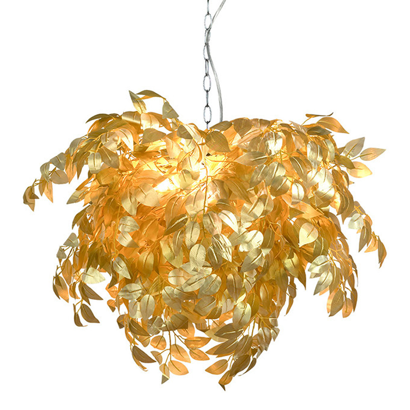 Люстра Golden Autumn Leaves Золотой Хром Люстра Golden Autumn Leaves Золотой Хром в Челябинске | Loft Concept