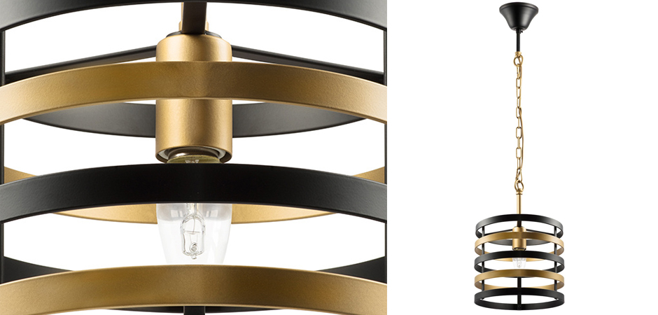 Подвесной светильник Gold Stripes Chandelier Подвесной светильник Gold Stripes Chandelier - Loft-Concept в Челябинске