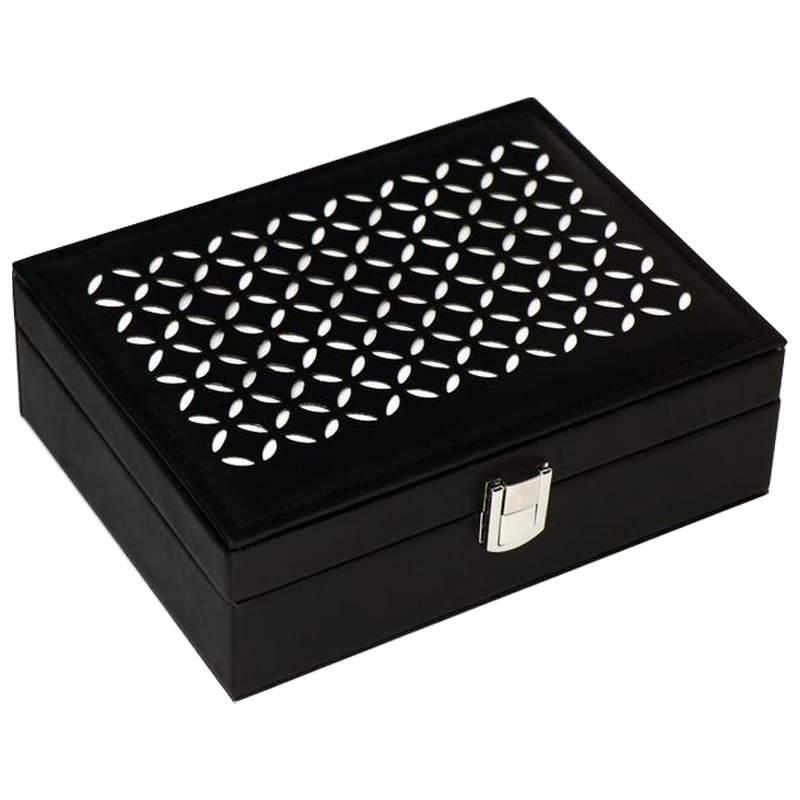 Шкатулка Vesper Jewerly Organizer Box black Черный Шкатулка Vesper Jewerly Organizer Box black Черный в Челябинске | Loft Concept