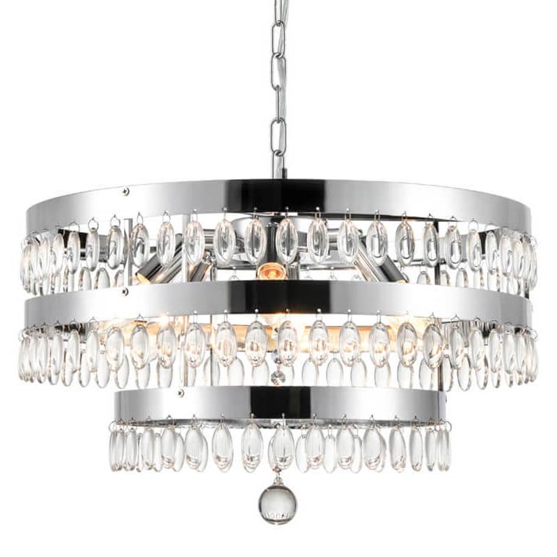Люстра Oberon Chandelier chrome 50 Прозрачный (Transparent) Хром Люстра Oberon Chandelier chrome 50 Прозрачный (Transparent) Хром в Челябинске | Loft Concept