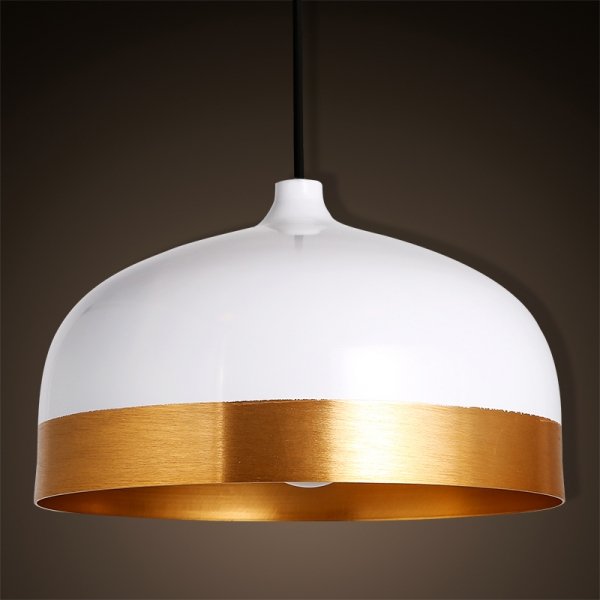 Подвесной светильник Cone Lux Pendant White Белый Глянцевое золото Подвесной светильник Cone Lux Pendant White Белый Глянцевое золото в Челябинске | Loft Concept