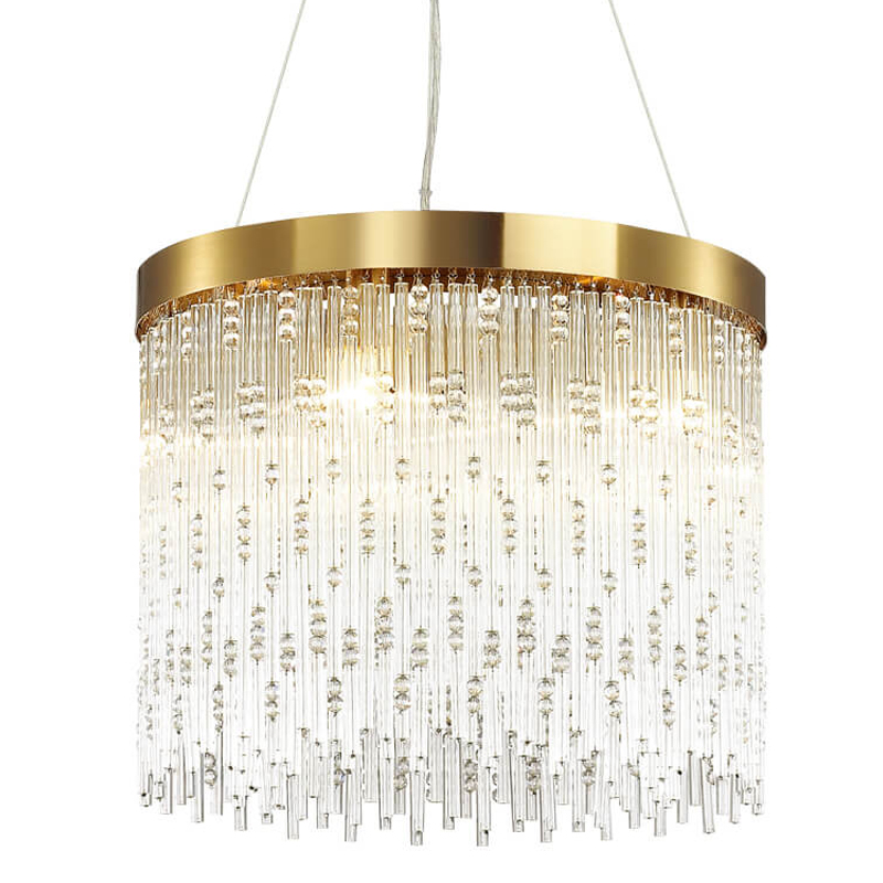 Люстра Hailstorm Rain Kerri Chandelier gold 45 Прозрачный (Transparent) Золотой Люстра Hailstorm Rain Kerri Chandelier gold 45 Прозрачный (Transparent) Золотой в Челябинске | Loft Concept