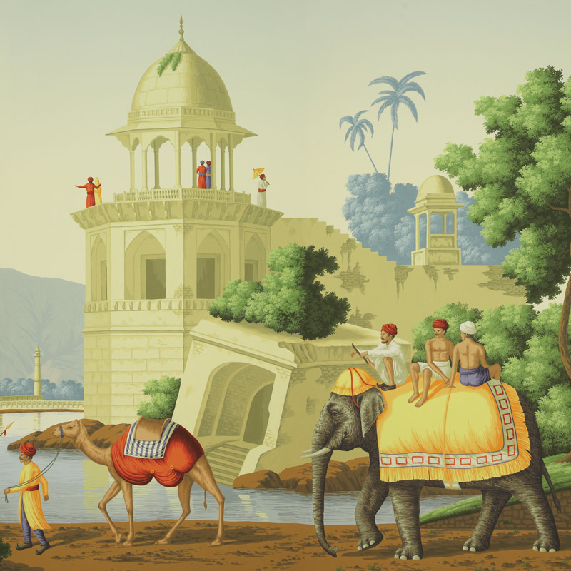 Обои ручная роспись Early Views of India Eden on scenic paper Обои ручная роспись Early Views of India Eden on scenic paper в Челябинске | Loft Concept