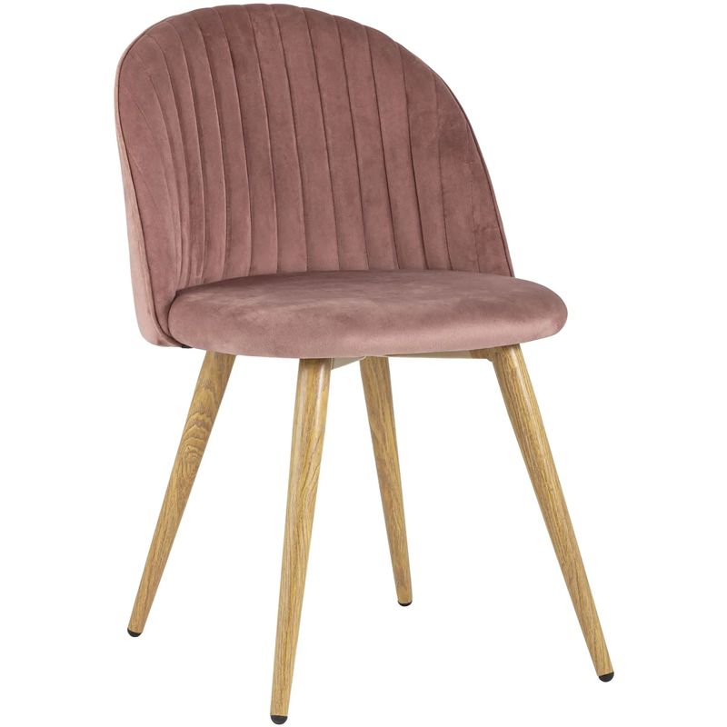 Стул Miruna Chair Пыльно-Розовый Велюр Розовый пастельный Древесина Стул Miruna Chair Пыльно-Розовый Велюр Розовый пастельный Древесина в Челябинске | Loft Concept