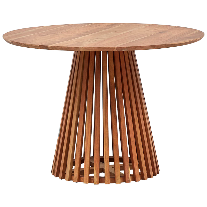 Обеденный круглый стол Seamus Wood Dining Table Коричневый Обеденный круглый стол Seamus Wood Dining Table Коричневый в Челябинске | Loft Concept