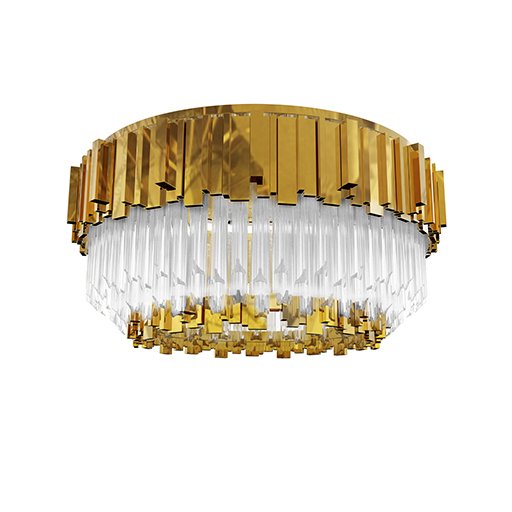 Люстра потолочная Luxxu Empire Plafond Глянцевое золото Прозрачное Стекло Люстра потолочная Luxxu Empire Plafond Глянцевое золото Прозрачное Стекло в Челябинске | Loft Concept