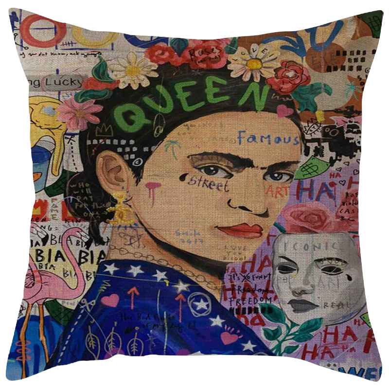Декоративная подушка Frida Kahlo 17 Мульти Декоративная подушка Frida Kahlo 17 Мульти в Челябинске | Loft Concept
