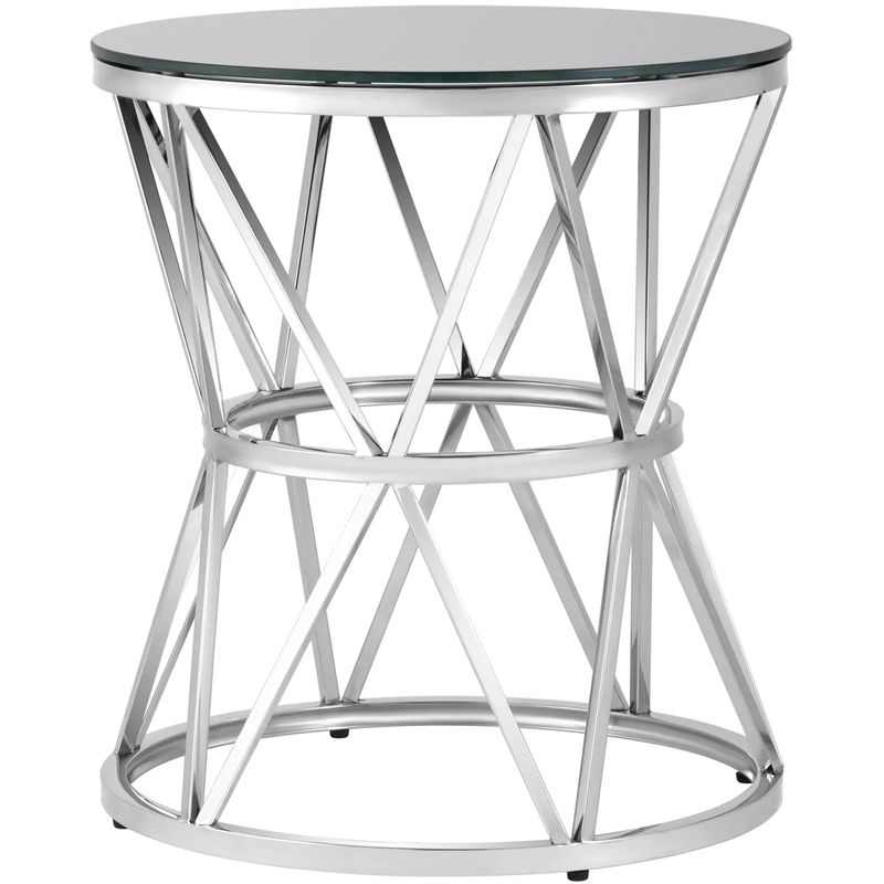 Стол приставной Beranger Collection Silver Серебряный Черный Стол приставной Beranger Collection Silver Серебряный Черный в Челябинске | Loft Concept