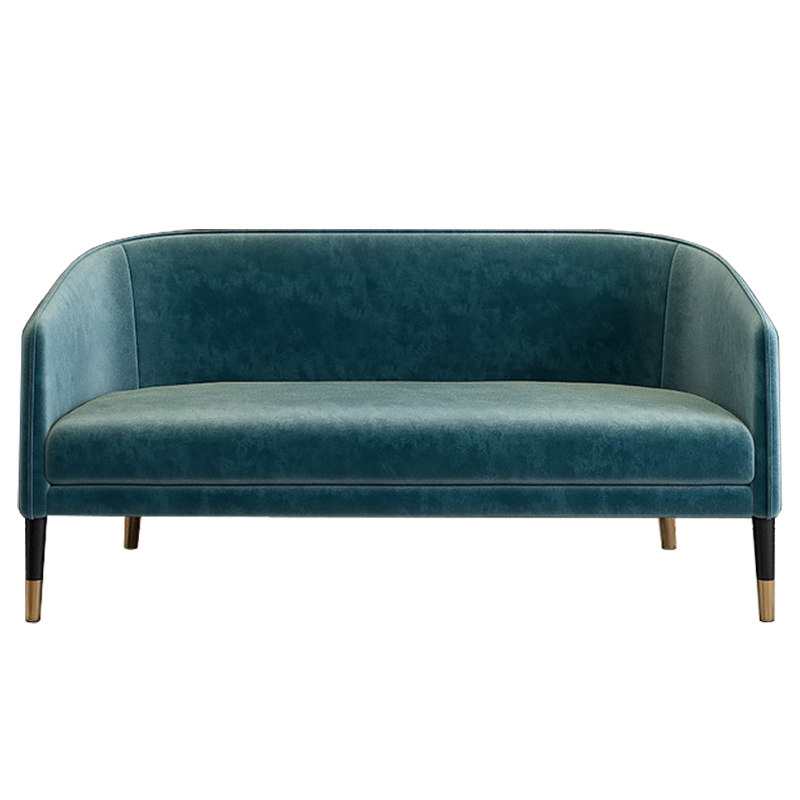 Диван Elliott Sofa Бирюзовый Черный Диван Elliott Sofa Бирюзовый Черный в Челябинске | Loft Concept