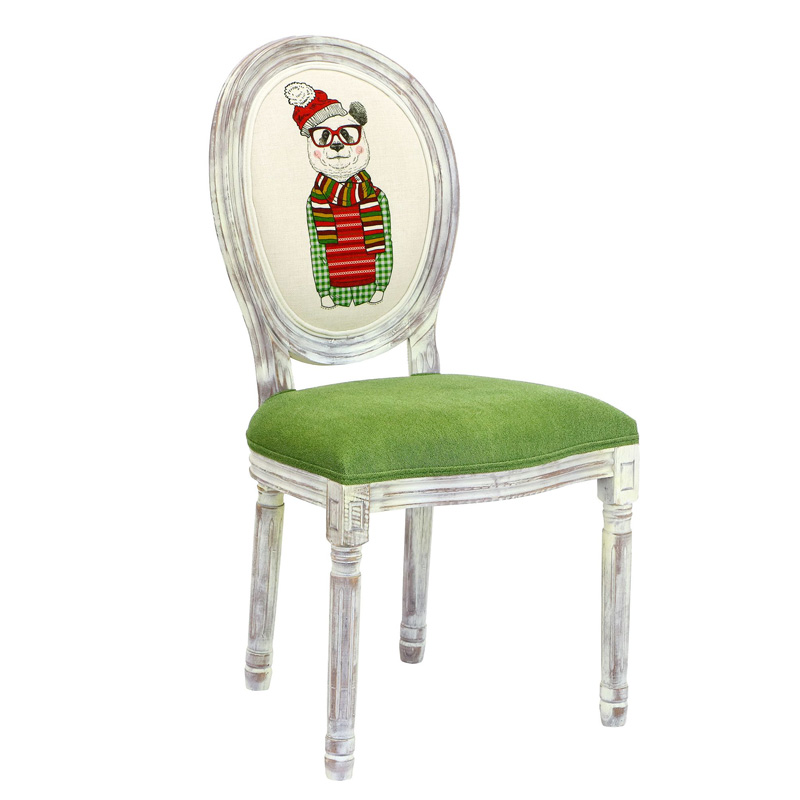 Стул French chair Polar Bear Белый Зеленый Стул French chair Polar Bear Белый Зеленый в Челябинске | Loft Concept