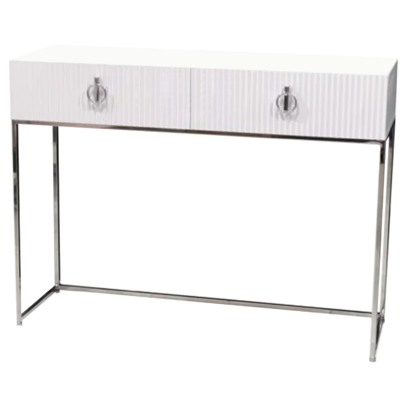 Консоль Romero Console Белый Хром Консоль Romero Console Белый Хром в Челябинске | Loft Concept