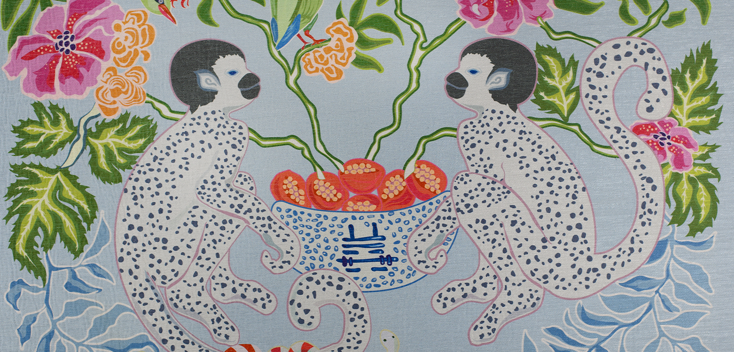 Ковер Two Monkeys blue - фото