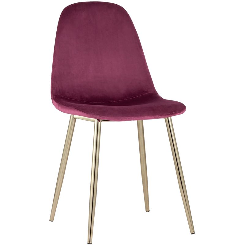 Стул Archie Chair Велюр Фуксия Золотые ножки Фуксия Золотой Стул Archie Chair Велюр Фуксия Золотые ножки Фуксия Золотой в Челябинске | Loft Concept