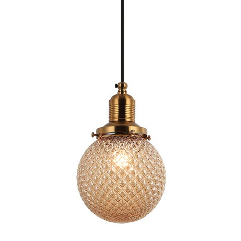 Подвесной светильник Perforated Bubbles Янтарь Латунь Янтарный Подвесной светильник Perforated Bubbles Янтарь Латунь Янтарный в Челябинске | Loft Concept