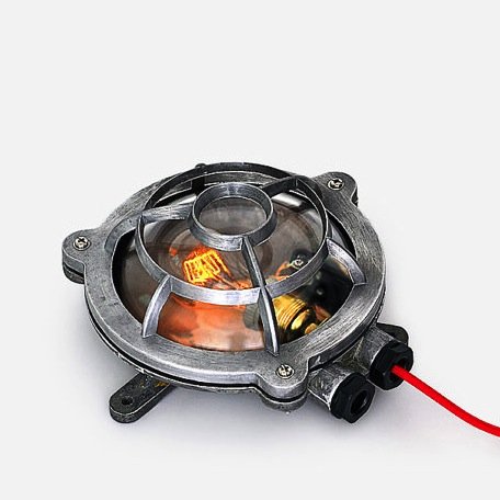 Настенная лампа Steampunk Cage Glass Edison Wall Lamp Round Настенная лампа Steampunk Cage Glass Edison Wall Lamp Round в Челябинске | Loft Concept