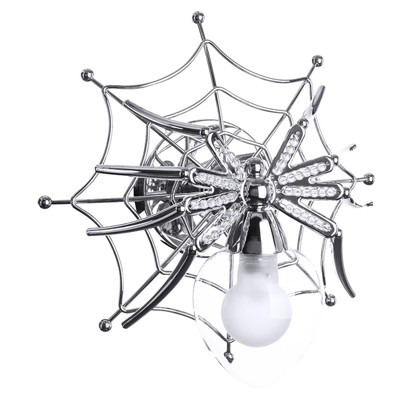 Бра Паук с паутиной Spiders lamp Серебряный Бра Паук с паутиной Spiders lamp Серебряный в Челябинске | Loft Concept