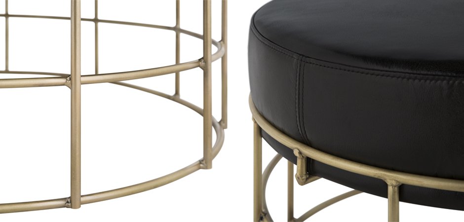 Пуф Cage Rods Gold 80 Пуф Cage Rods Gold 80 - Loft-Concept в Челябинске
