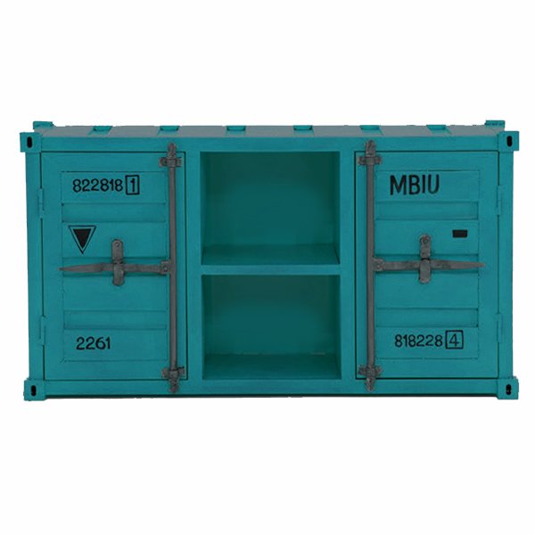 ТВ тумба Морской контейнер Loft TV container turquoise Бирюзовый в Челябинске | Loft Concept 