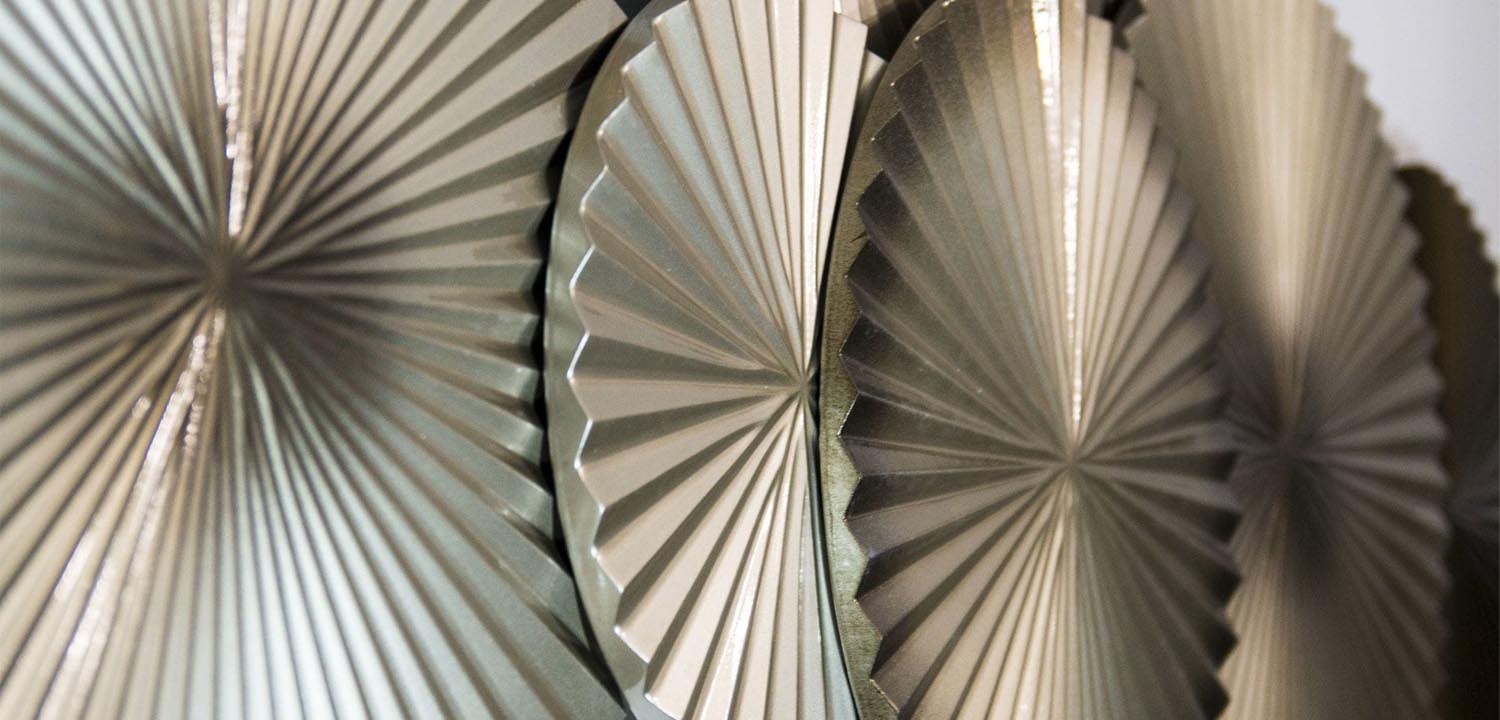 Арт-объект Apollo Champagne and Brown Wall Plaque Disc 9 - фото №1