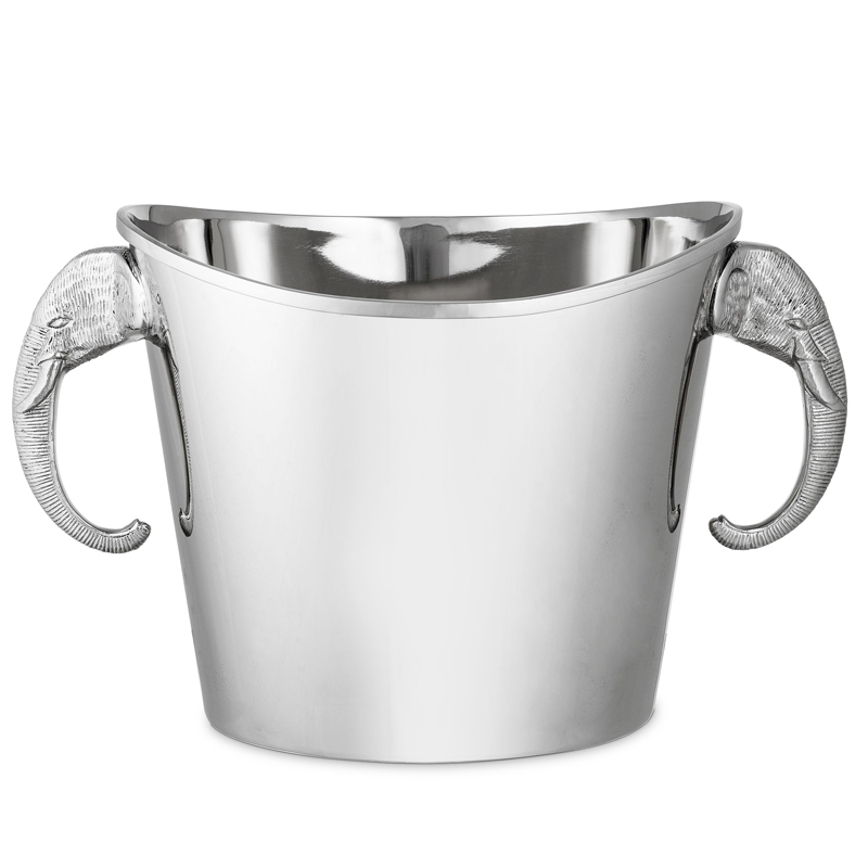 Ведерко для льда Eichholtz Wine Cooler Maharaja Никель Ведерко для льда Eichholtz Wine Cooler Maharaja Никель в Челябинске | Loft Concept