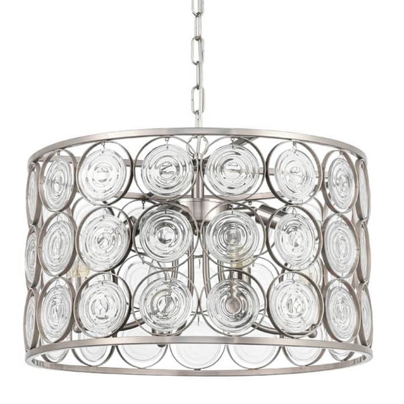 Люстра Edalina Chandelier nickel satin 50 Прозрачный (Transparent) Никель Сатин Люстра Edalina Chandelier nickel satin 50 Прозрачный (Transparent) Никель Сатин в Челябинске | Loft Concept