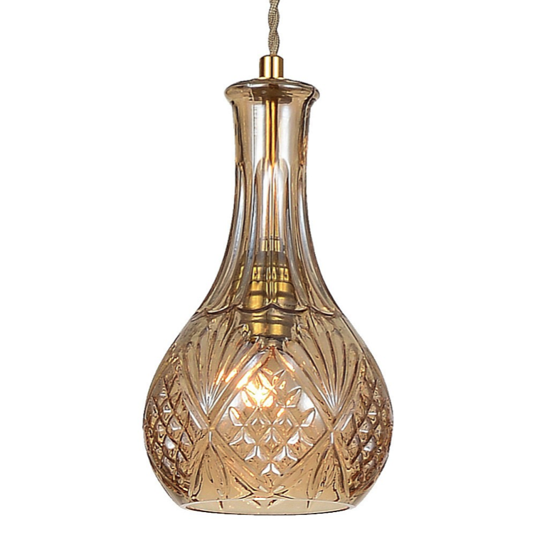 Подвесной светильник lee broom DECANTERLIGHT pendant III Amber Золотой Янтарь (Amber) Подвесной светильник lee broom DECANTERLIGHT pendant III Amber Золотой Янтарь (Amber) в Челябинске | Loft Concept