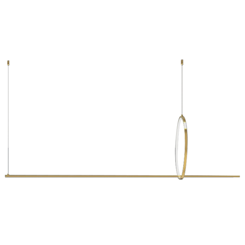 Дизайнерский Подвесной Светильник Ursa Geometric Ring Lamp 1 кольцо Золотой Дизайнерский Подвесной Светильник Ursa Geometric Ring Lamp 1 кольцо Золотой в Челябинске | Loft Concept
