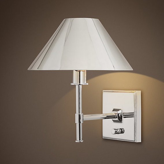 Бра RH Petite Candlestick SCONCE Polished Nickel Хром Бра RH Petite Candlestick SCONCE Polished Nickel Хром в Челябинске | Loft Concept