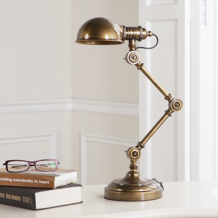 Настольная лампа Brass Steampunk Table Lamp Бронза в Челябинске | Loft Concept 