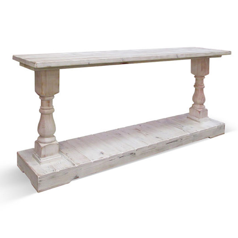 Консоль Oxford Washed Antique White Console Белый Консоль Oxford Washed Antique White Console Белый в Челябинске | Loft Concept
