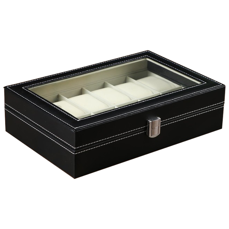 Шкатулка для часов Edgar Watch Box Черный Бежевый Шкатулка для часов Edgar Watch Box Черный Бежевый в Челябинске | Loft Concept