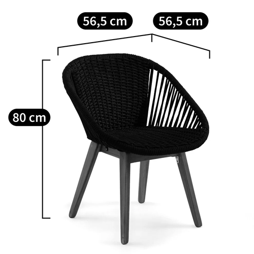 Кресло на ножках из массива акации Houle Chair в Челябинске