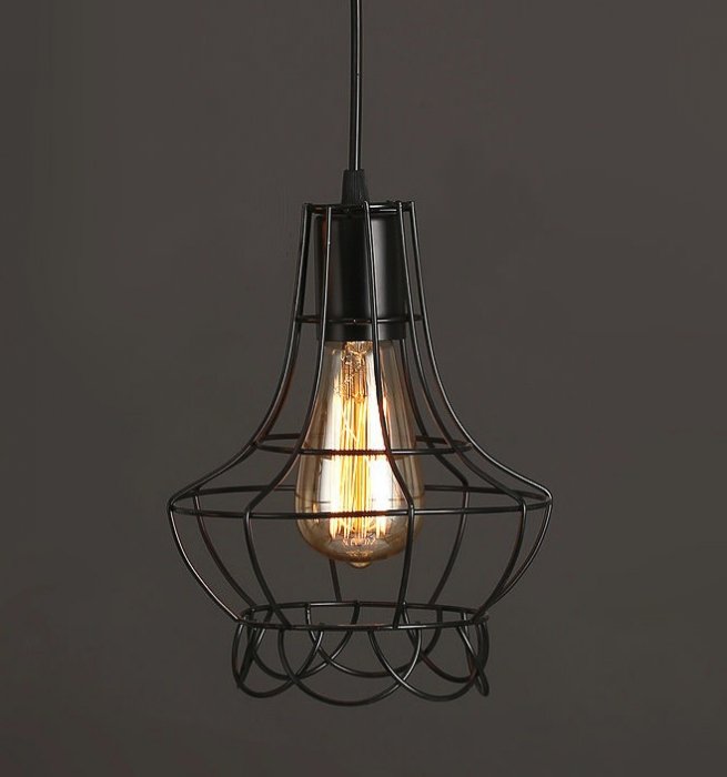 Cветильник Loft Nest Cage №4 Черный Cветильник Loft Nest Cage №4 Черный в Челябинске | Loft Concept